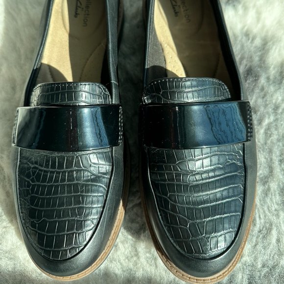 CLARKS Women's Loafers - Black - Size 7.5 NWOT - Picture 1 of 2